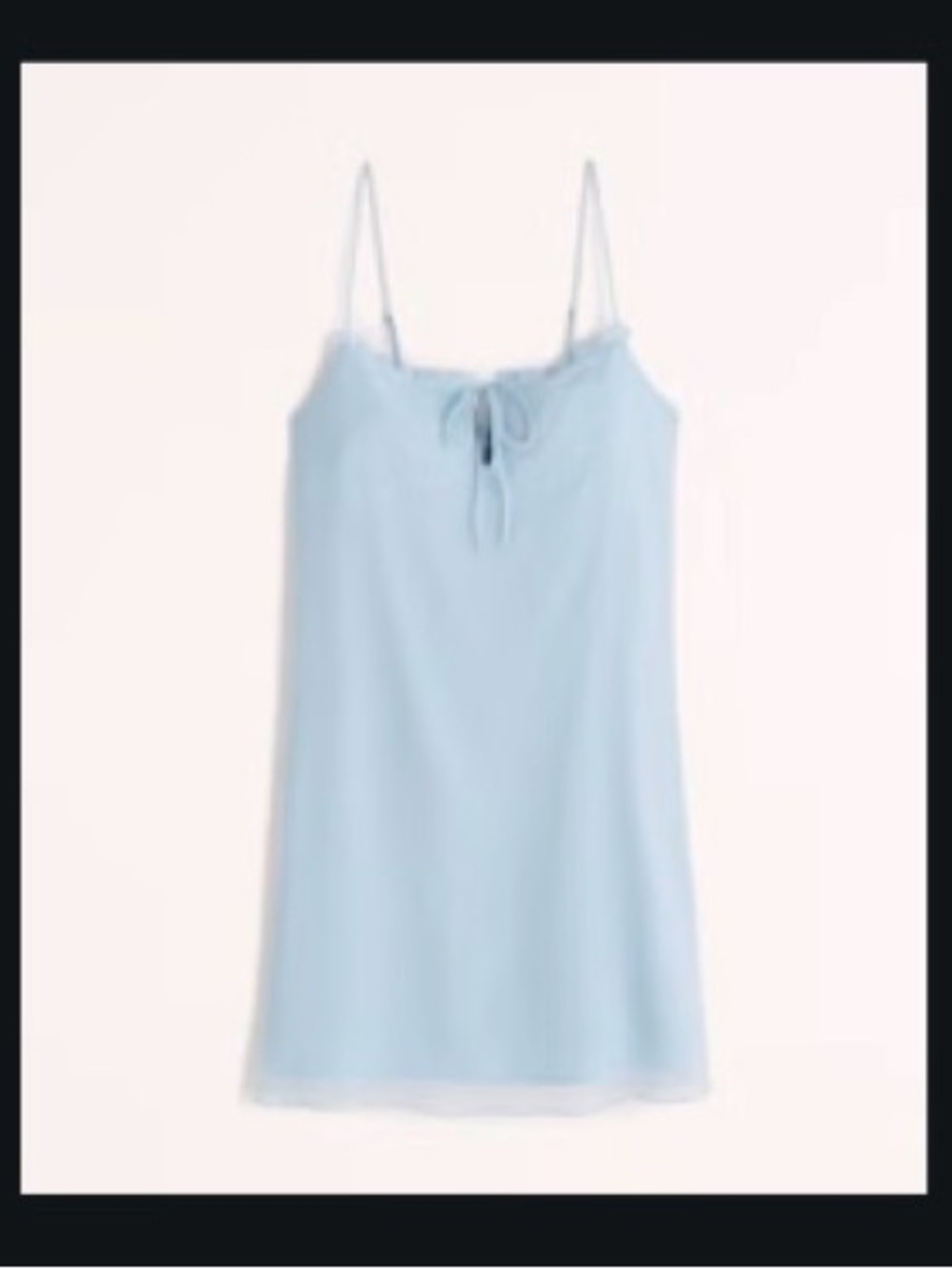 Abercrombie & Fitch Blue Sheer Slip Mini Dress